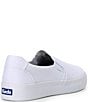 Color:White - Image 2 - Pursuit Canvas Slip-On Retro Sneakers