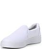 Color:White - Image 4 - Pursuit Canvas Slip-On Retro Sneakers