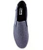 Color:Navy - Image 5 - Pursuit Flecked Chambray Slip-On Sneakers
