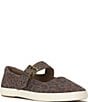 Keds Square Toe Leopard Print Mary Jane Ballet Flats - Image 1