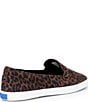 Keds Square Toe Leopard Print Suede Loafers - Image 2