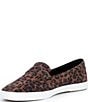 Keds Square Toe Leopard Print Suede Loafers - Image 4