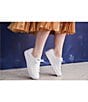 Color:White - Image 6 - Triple Up Leather Platform Sneakers