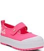 Color:Pink - Image 1 - x Barbie™ Mary Jane Platform Canvas Sneakers