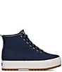 Color:Navy - Image 2 - x Rifle Paper Co. The Platform Mid Top Lug Sneakers
