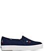 Color:Navy - Image 2 - x Rifle Paper Co. Triple Decker Cherry Detail Slip On Sneakers