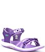 Color:Tillandsia Purple/English Lavender - Image 1 - Girls' Verano Washable Sandals (Youth)
