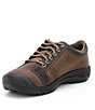 Color:Chocolate Brown - Image 4 - Men's Austin Lace-Up Water Resistant Oxfords