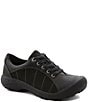 Color:Black/Magnet - Image 1 - Women's Presidio Leather Nubuck Lace-Up Sneakers