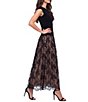 Kelly Grace Boat Neck Two Tone Lace Maxi Dress - Image 3