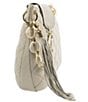 Color:Oatmeal - Image 4 - Harley Quilted Chain Strap Hobo Shoulder Bag