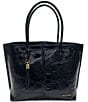 Color:Licorice - Image 1 - Josephine Leather Tote Bag