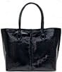 Color:Licorice - Image 2 - Josephine Leather Tote Bag