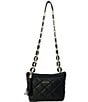 Color:Black - Image 1 - Klein Quilted Crossbody Bag