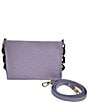 Color:Lilac - Image 2 - Medium Chain Strap Crossbody Bag