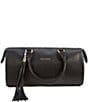 Kelly-Tooke Soho Leather Barrel Tassel Satchel Bag, Color:Black - Image 1