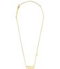 Color:18k Gold Vermeil - Image 1 - 18K Gold Plated Sterling Silver Texas Short Pendant Necklace
