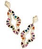 Kendra Scott Abbie Crystal Statement Drop Earrings, Color:Gold Multi Mix - Image 1