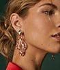Kendra Scott Abbie Crystal Statement Drop Earrings, Color:Gold Red Mix - Image 2