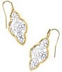 Kendra Scott Abbie Etched Frame Drop Earrings - Image 1