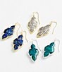 Kendra Scott Abbie Etched Frame Drop Earrings - Image 2