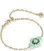 Kendra Scott Abbie Medallion Delicate Chain Line Bracelet - Image 1