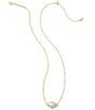 Color:Gold Dichroic Glass - Image 1 - Abbie Pendant Necklace
