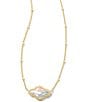 Color:Gold Dichroic Glass - Image 2 - Abbie Pendant Necklace