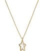 Color:Gold Ivory Mother Of Pearl - Image 1 - Ada Star Short Pendant Necklace