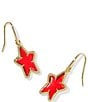 Color:Gold Red Illusion - Image 1 - Ada Star Small Drop Earrings
