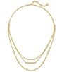 Kendra Scott Addison Triple Strand Chain Necklace - Image 1