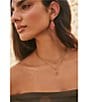 Kendra Scott Adeline Drop Earrings, Color:Vintage Gold Dark Fuchsia Variegated Magnesite - Image 2