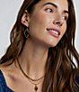 Kendra Scott Adeline Scallop Frame Drop Earrings, Color:Vintage Gold Smoky Quartz - Image 2