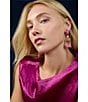 Kendra Scott Adeline Statement Chandelier Earrings, Color:Vintage Gold Pink Mix - Image 2