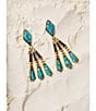 Kendra Scott Adeline Statement Chandelier Earrings, Color:Vintage Gold Blue Mix - Image 2