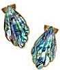 Kendra Scott Alexa Abalone Shell Statement Drop Earrings - Image 1