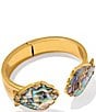 Kendra Scott Alexa Statement Cuff Bracelet, Color:Vintage Gold Abalone Shell - Image 1