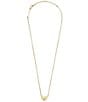 Color:18k Gold Vermeil - Image 2 - Ari Heart 18k Gold Vermeil Pendant Necklace