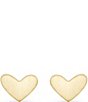 Color:18k Gold Vermeil - Image 1 - Ari Heart 18k Gold Vermeil Stud Earrings