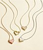 Color:Ivory Mother Pearl - Image 4 - Ari Heart Silver Short Pendant Necklace