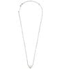 Kendra Scott Ari Heart Sterling Silver Pendant Necklace, Color:Sterling Silver - Image 2