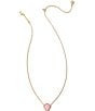 Color:Gold Blush Mother Of Pearl - Image 2 - Brynne Shell 14k Gold Vermeil Short Pendant Necklace