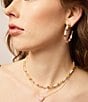 Color:Gold Blush Mother Of Pearl - Image 3 - Brynne Shell 14k Gold Vermeil Short Pendant Necklace