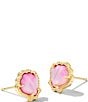 Color:Gold Blush Mother Of Pearl - Image 1 - Brynne Shell Stud Earrings