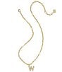 Kendra Scott Bubble Gold Letter Short Initial Pendant Necklace - Image 5