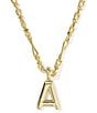 Kendra Scott Bubble Gold Letter Short Initial Pendant Necklace - Image 1