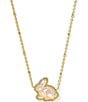 Kendra Scott Bunny Short Pendant Necklace, Color:Gold Taupe Mother Of Pearl - Image 1
