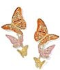 Kendra Scott Cailey Enamel Butterfly Statement Drop Earrings - Image 1