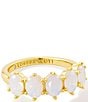 Color:Champagne Opal - Image 1 - Cailin Crystal Band Ring