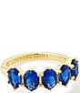 Color:Blue Crystal - Image 1 - Cailin Crystal Band Ring